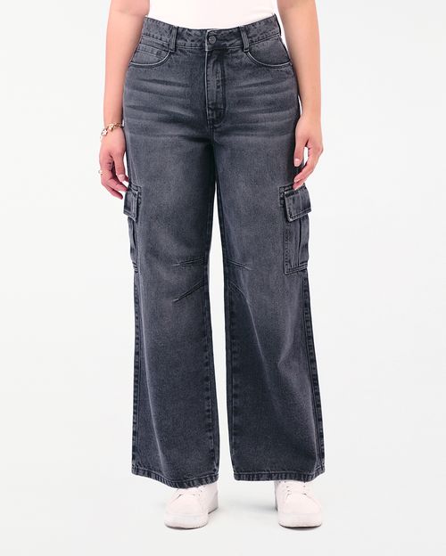 Jean Mujer Mayah Total Stone Gray