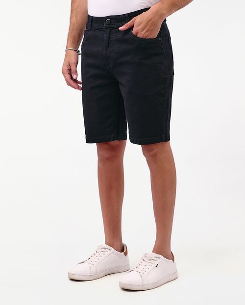 Bermuda Denim Hombre Mbappe Total Black