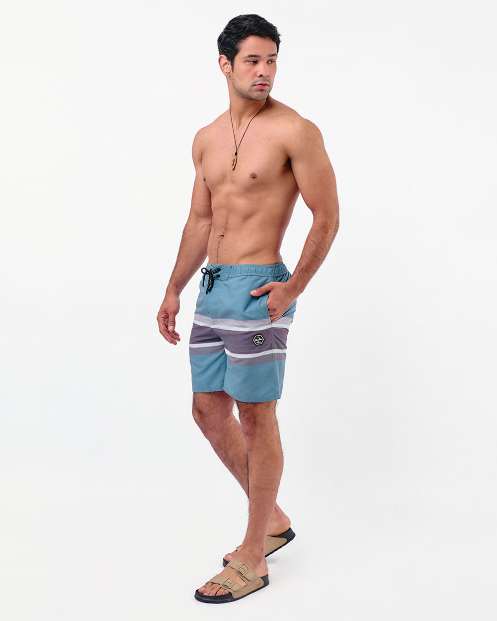 Ropa-De-Baño-Hombre-Charles-Verde-M