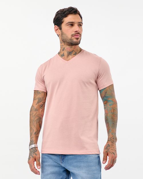 Polo Hombre César Core Rosado Empolvado