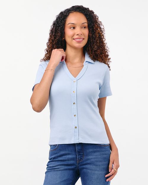 Polo Mujer Supriya Celeste