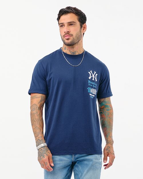 Polo Hombre Phill Azul Nautico Seda