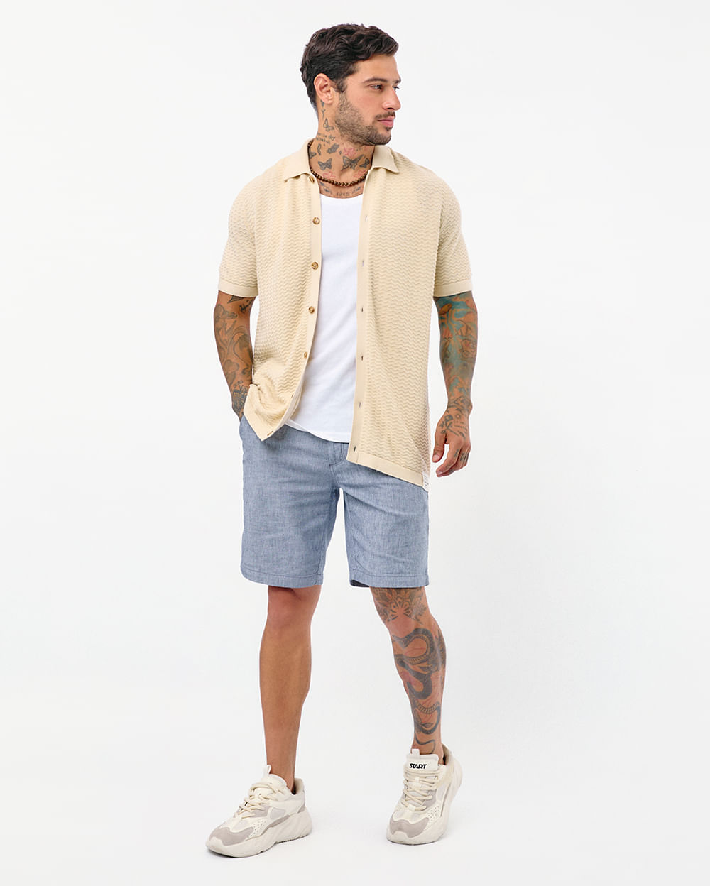 Camisa-Hombre-Maicol-Beige-Crema-M