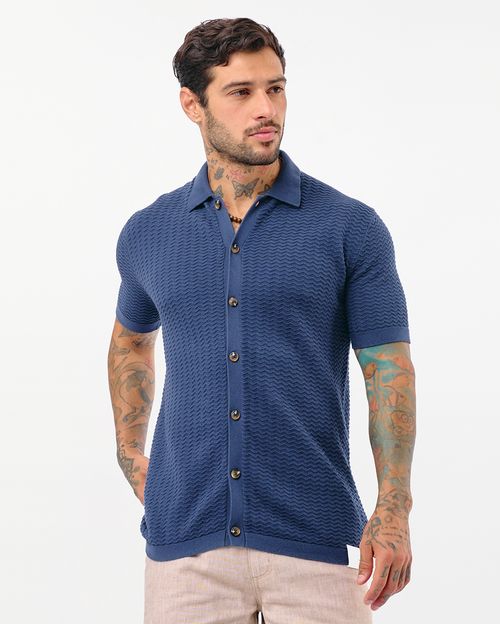 Camisa Hombre Maicol Azul Suzo