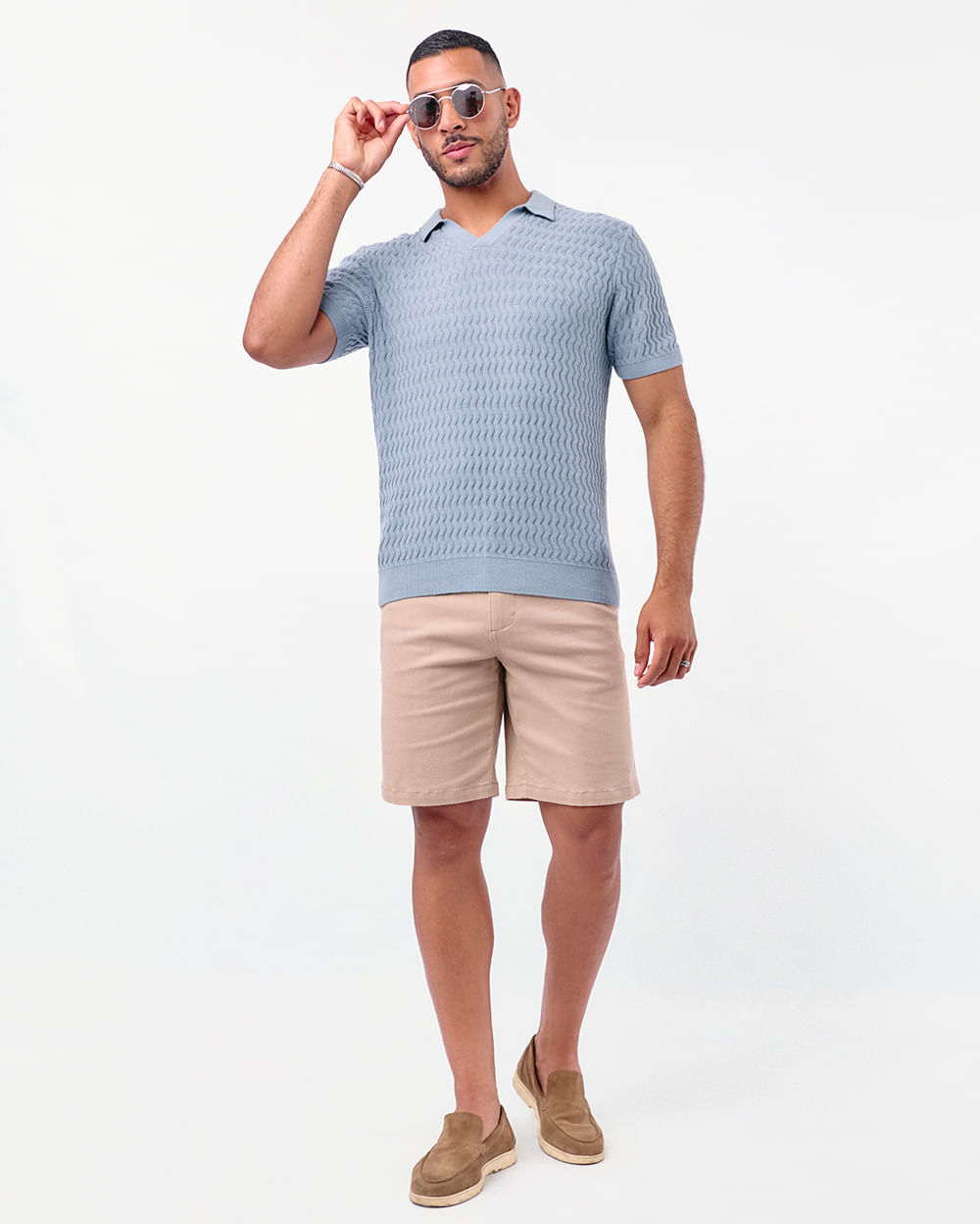 Polo-Cuello-Camisa-Hombre-Saenz-Celeste-Indigo-M