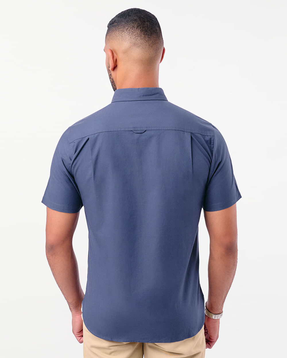 Camisa-Hombre-Connor-Azul-Nautico-Seda-M