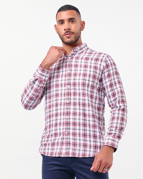 Camisa Hombre Piedro Rojo Carmin