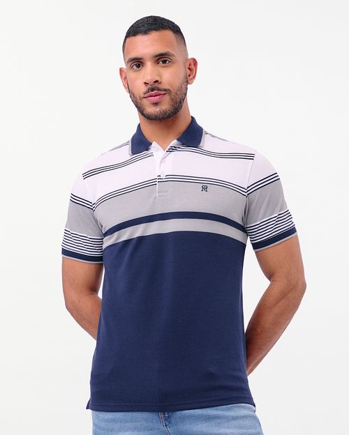 Polo Cuello Camisa Hombre Saylor Gris Claro