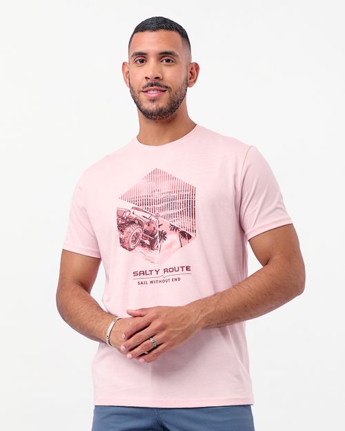 Polo Hombre Ronald Rosado Wood