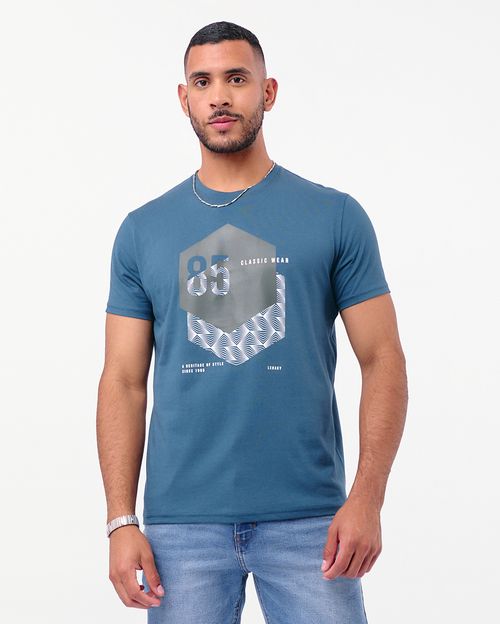 Polo Hombre Ronald Azul Acero