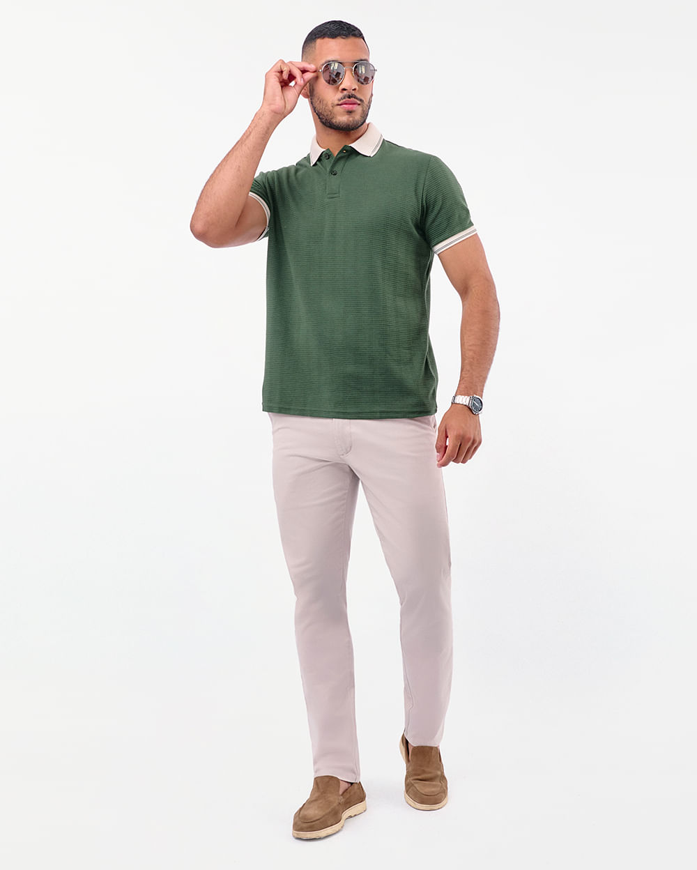 Polo-Cuello-Camisa-Hombre-Piero-Verde-Esmeralda-M