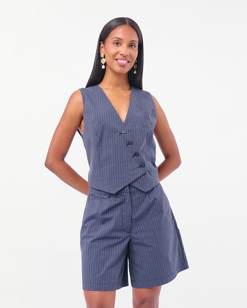 Chaleco Mujer Coralie Azul Campana