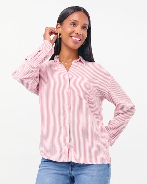 Blusa Mujer Ania Palo Rosa Garnet