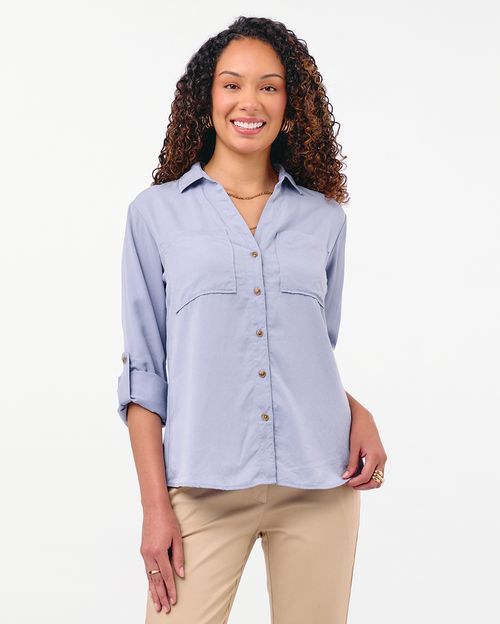 Blusa Mujer Miluska Celeste Lavanda