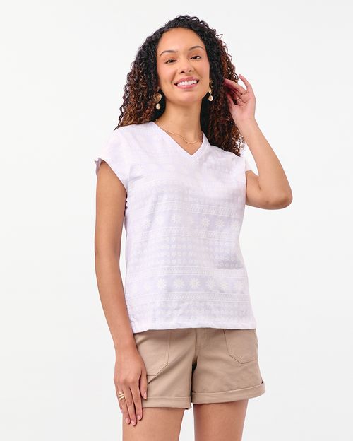 Polo Mujer Catalina Blanco Optico