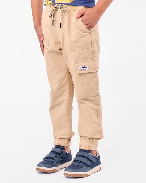Jogger Niño Jean Beige Arena