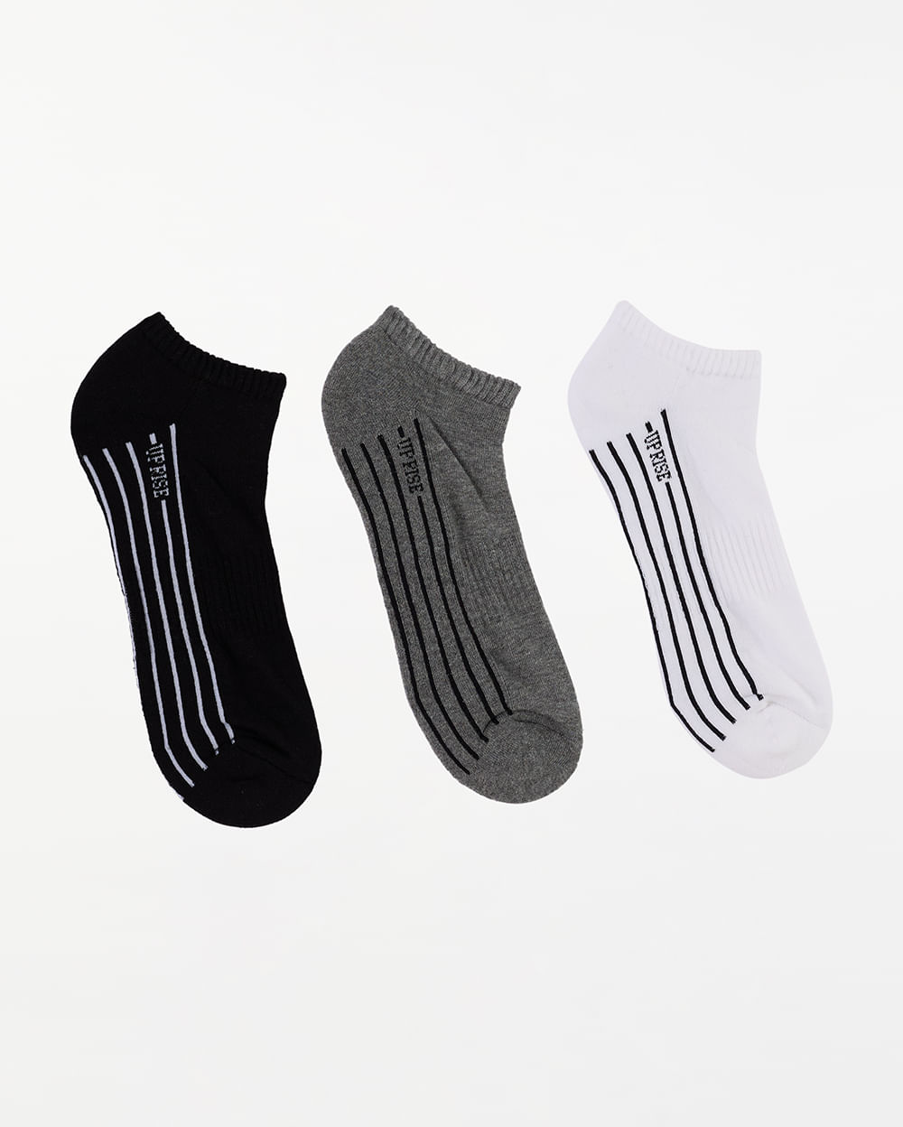 Calcetines-Pack-x-3-Hombre-Marcos-Blanco-Gris-Negro-U