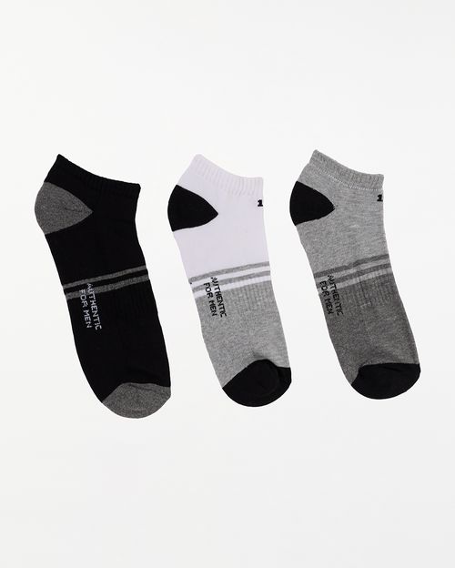 Calcetines Pack x 3 Hombre Marcos Melange/Azul/Blanco