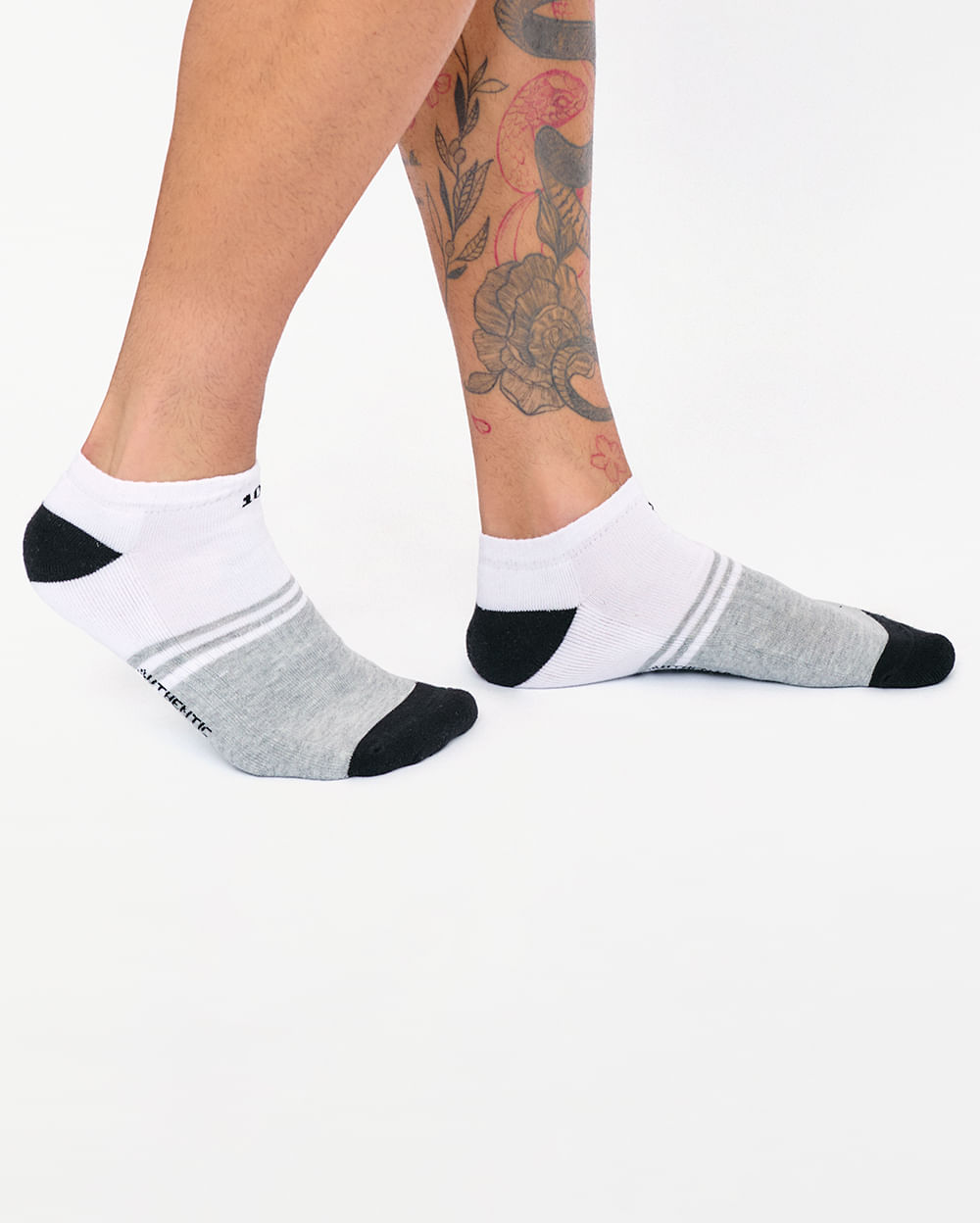 Calcetines-Pack-x-3-Hombre-Marcos-Melange-Azul-Blanco-U