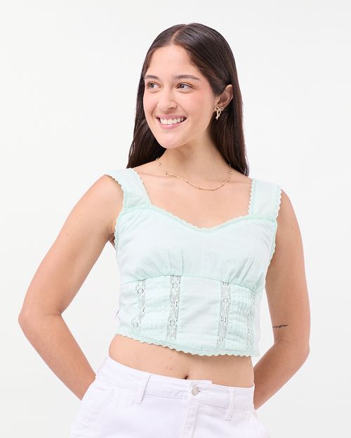 Blusa Mujer Michelle Verde Pastel