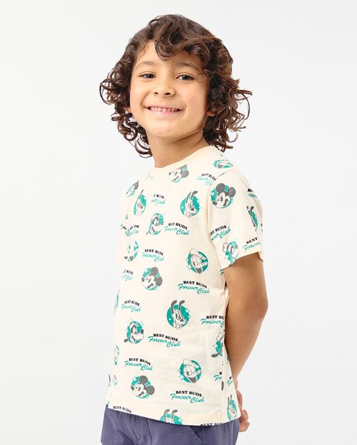 Polo Niño Sandro Crema Pastel