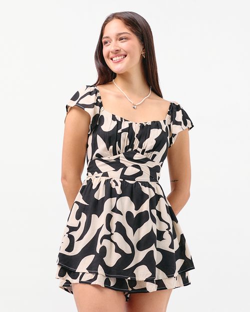 Enterizo Mujer Chani Negro