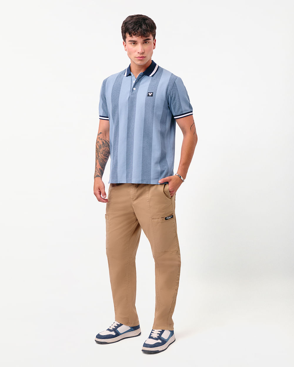 Polo-Cuello-Camisa-Hombre-Bertie-Acero-Denim-M