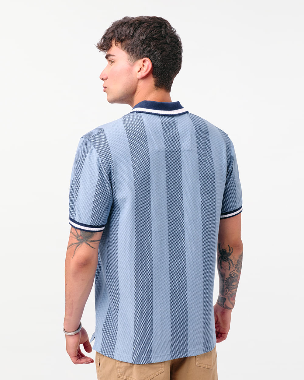 Polo-Cuello-Camisa-Hombre-Bertie-Acero-Denim-M