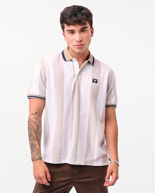 Polo Cuello Camisa Hombre Bertie Blanco Optico