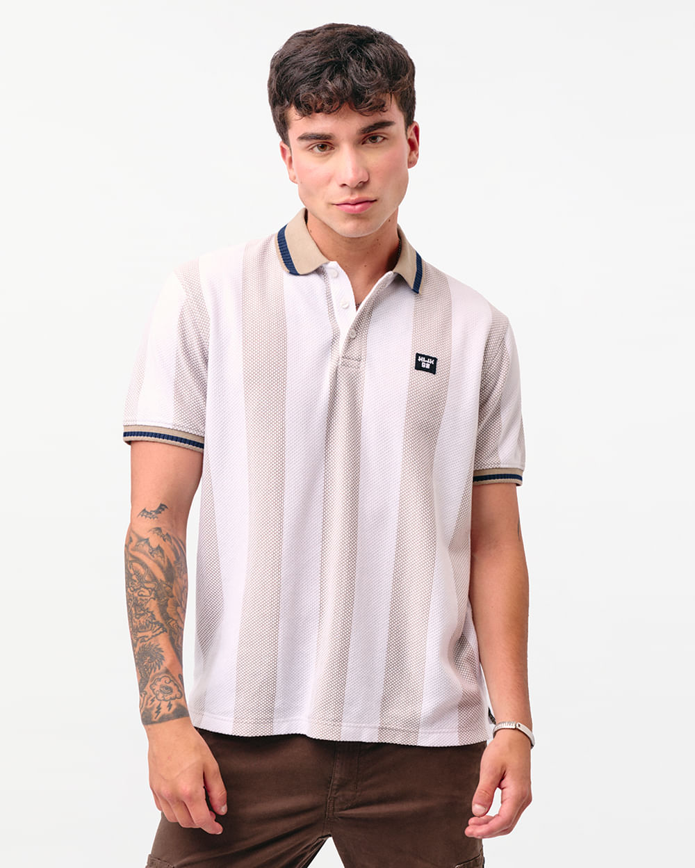 Polo-Cuello-Camisa-Hombre-Bertie-Blanco-Optico-M