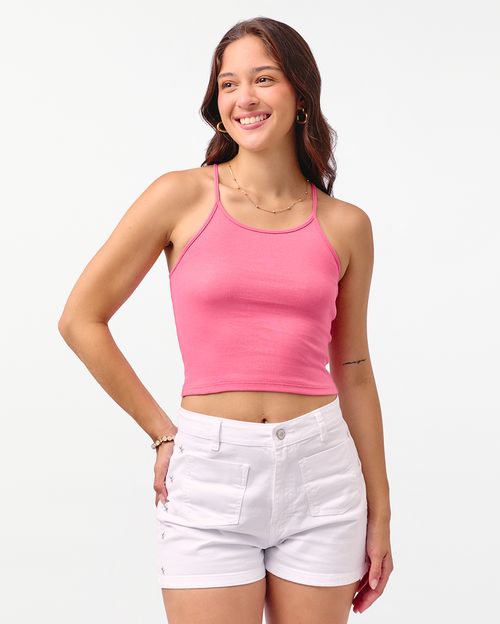 Top Mujer Marian Fucsia Floral