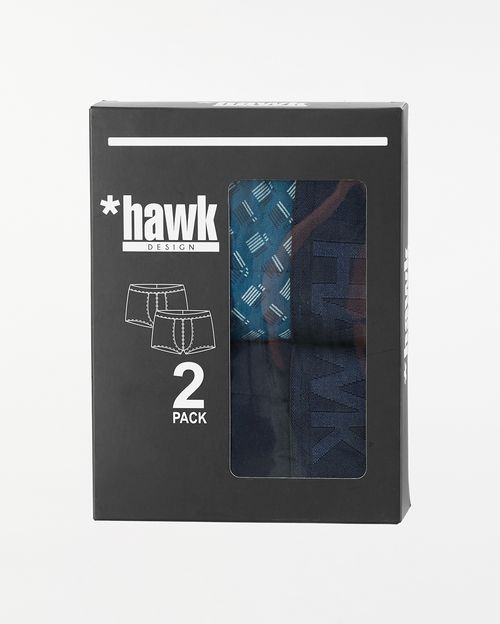 Bóxer Pack x 2 Hombre Camir Azul