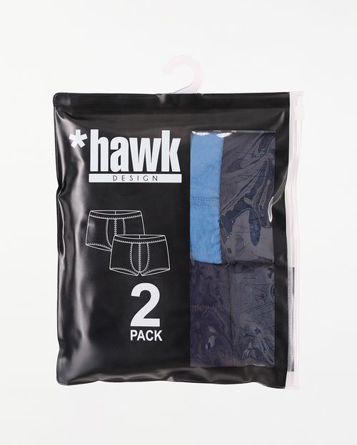 Boxer Pack x 2 Hombre Rocco Azul Claro/Azul