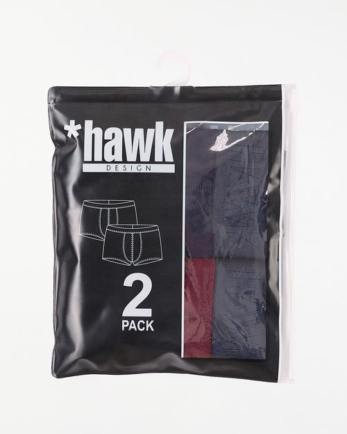Boxer Pack X 2 Hombre Rocco Guinda/Azul