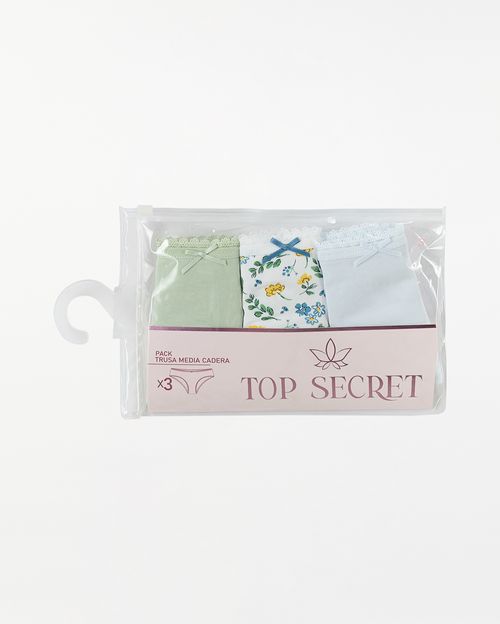 Trusa Pack x 3 Mujer Kalena Verde