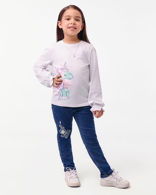 Polo Niña Mariamanda Blanco Optico