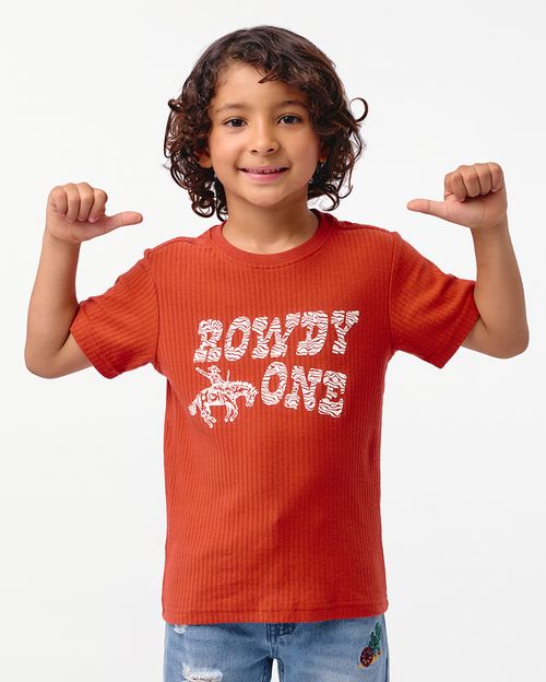 Polo Niño Roro Naranja Arcilla