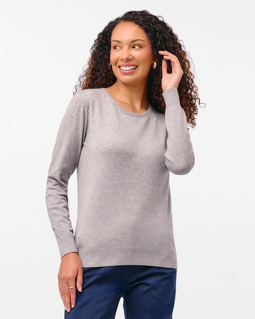 Chompa Mujer Namora 3 Gris Melange