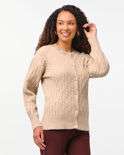 Chompa Mujer Chenil 3 Beige Arena