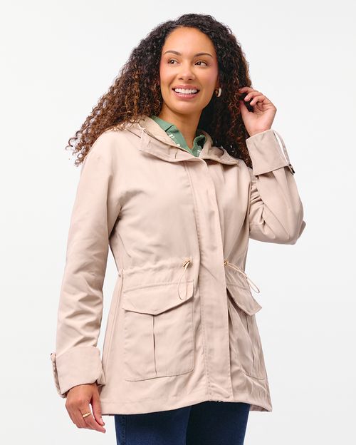 Casaca Mujer Rouse Beige Safari