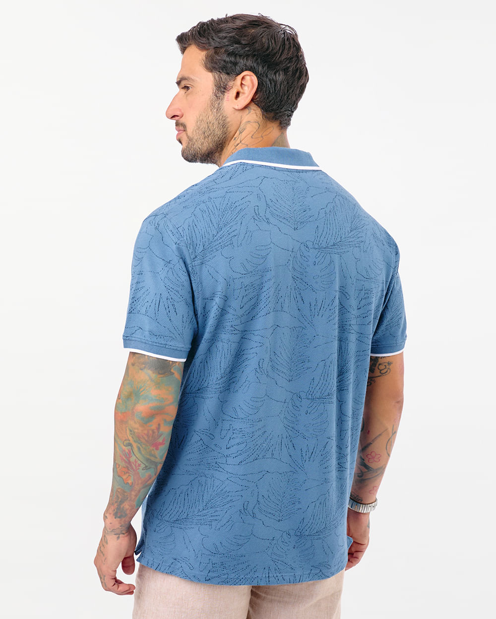 Polo-Cuello-Camisa-Hombre-Cobosneck-Acero-Denim-M