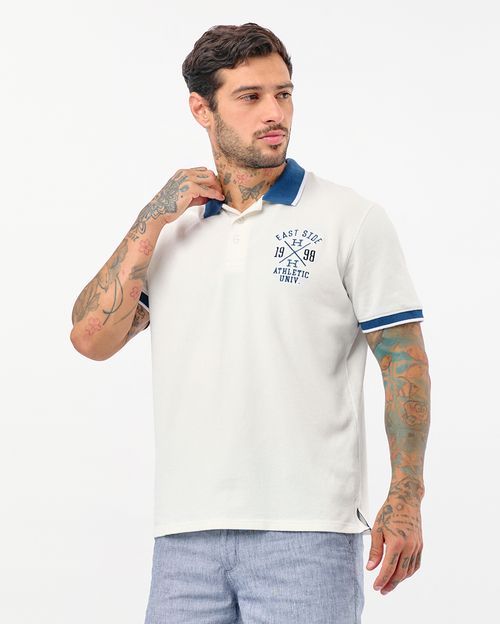Polo Cuello Camisa Hombre Cobosneck Blanco Optico