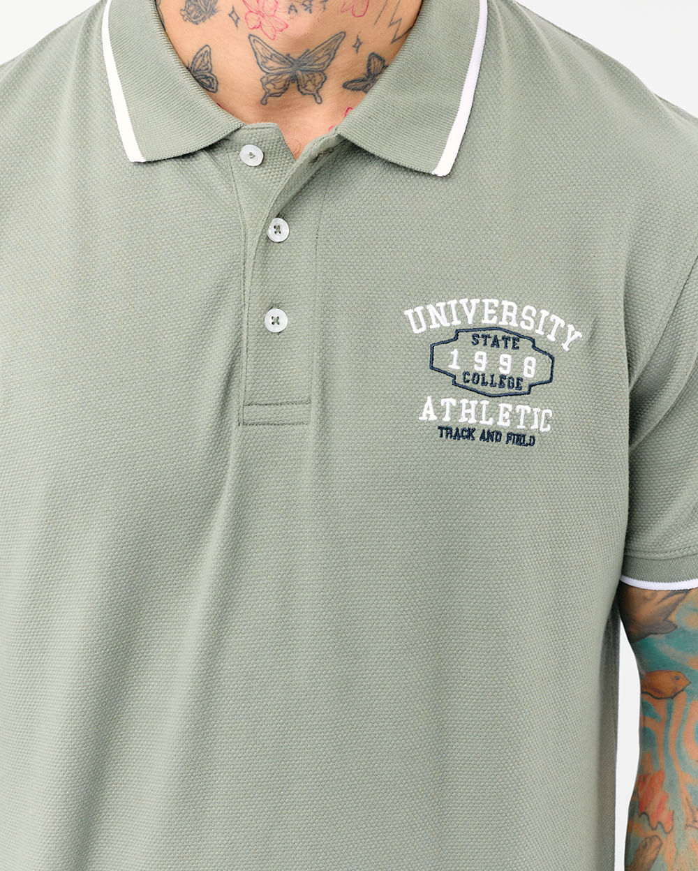 Polo-Cuello-Camisa-Hombre-Cobosneck-Verde-Olivo-M