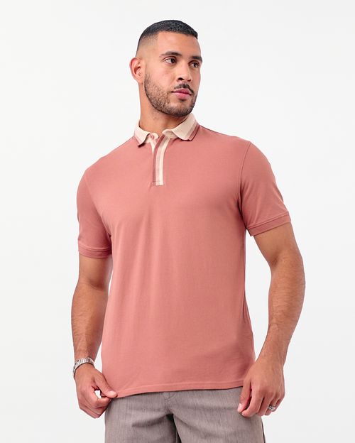 Polo Cuello Camisa Hombre Pipo Rosa Silver
