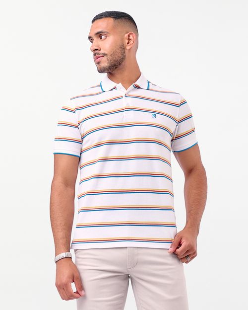 Polo Cuello Camisa Hombre Saylor Blanco Optico