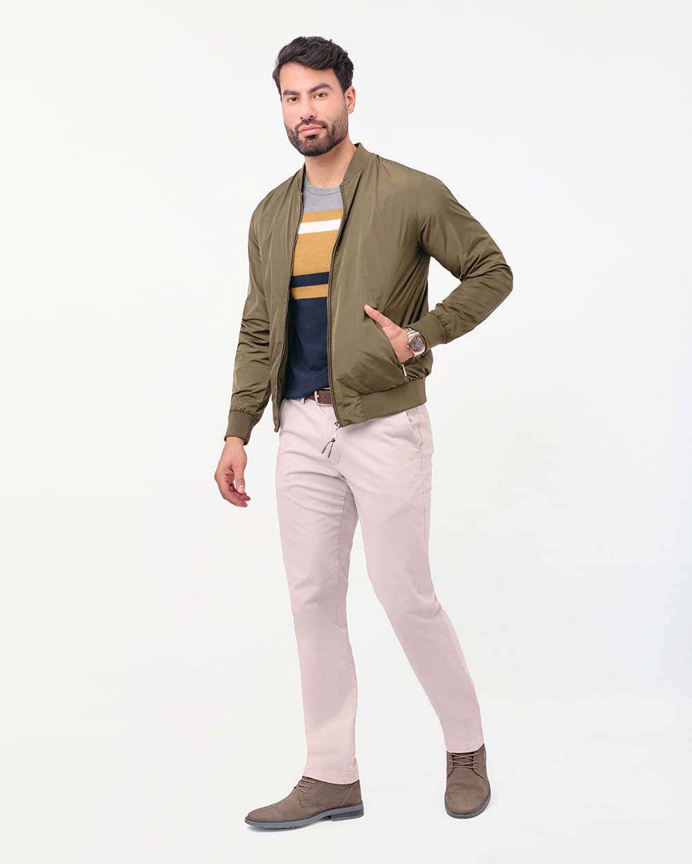Casaca-Hombre-Danny-Verde-Militar-M