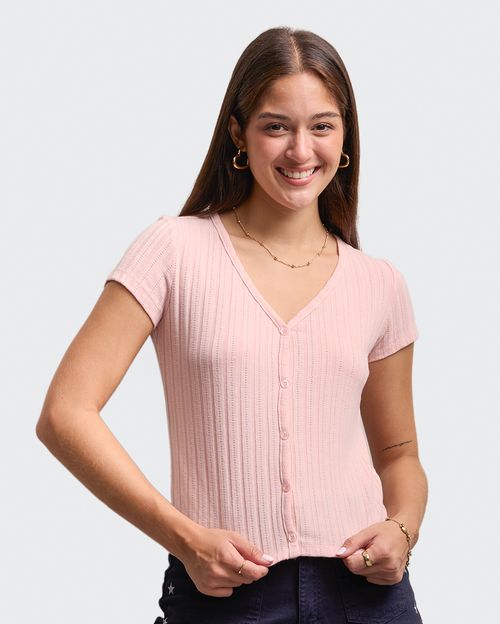 Polo Mujer Celene Rosado Vintage