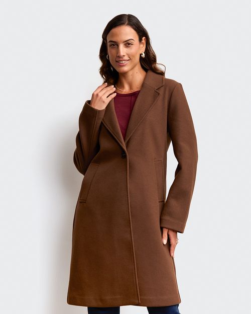 Abrigo Mujer Gloria Marron Chocolate