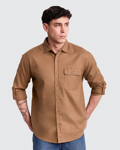 Camisa Hombre Aldo Marrón Claro