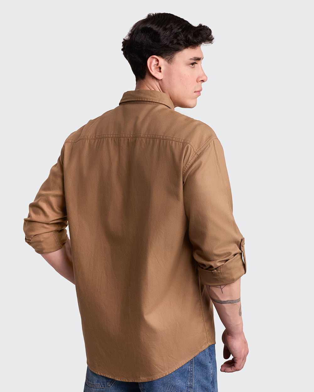 Camisa-Hombre-Aldo-Marron-Claro-M